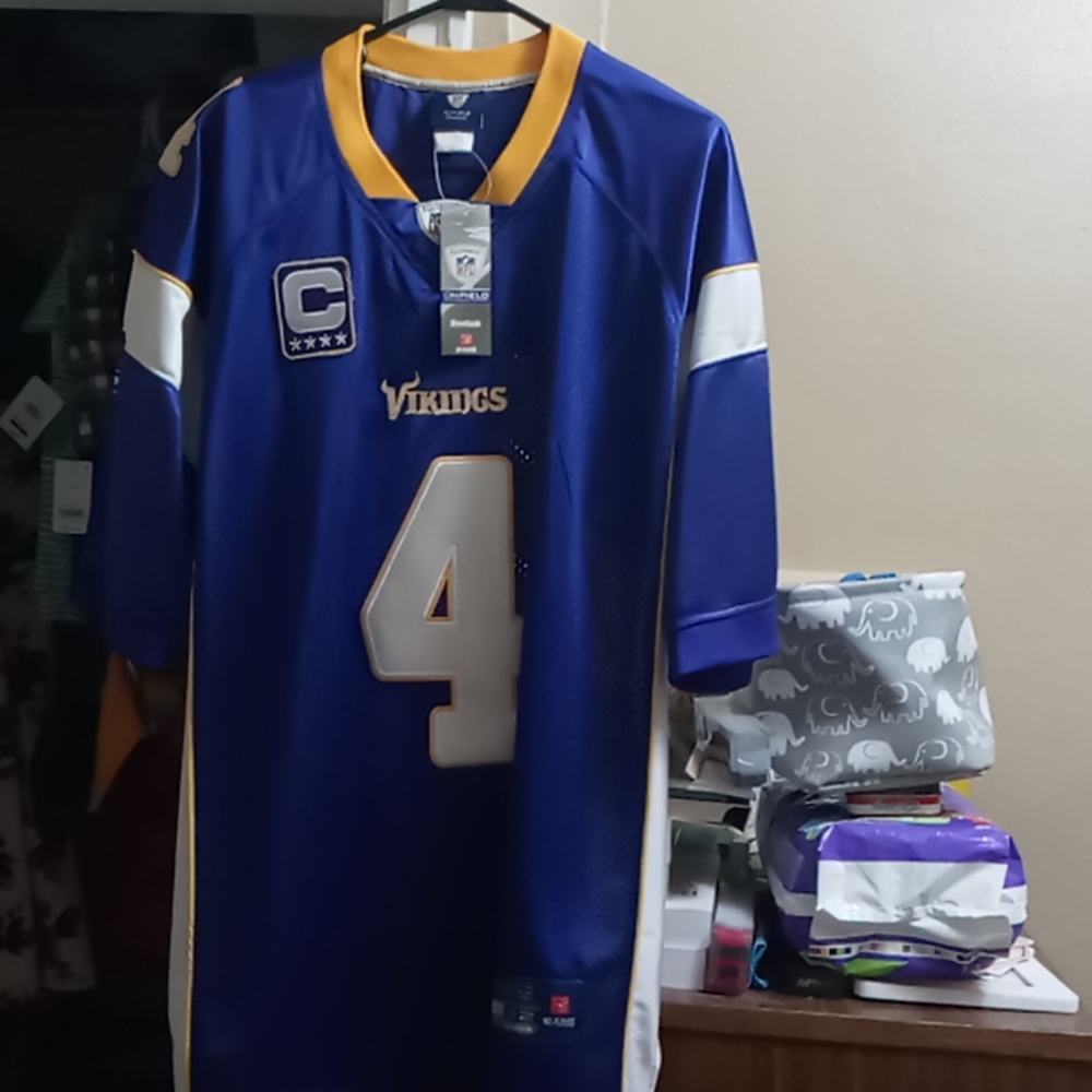 Minnesota Vikings Brett Favre Captain Jersey